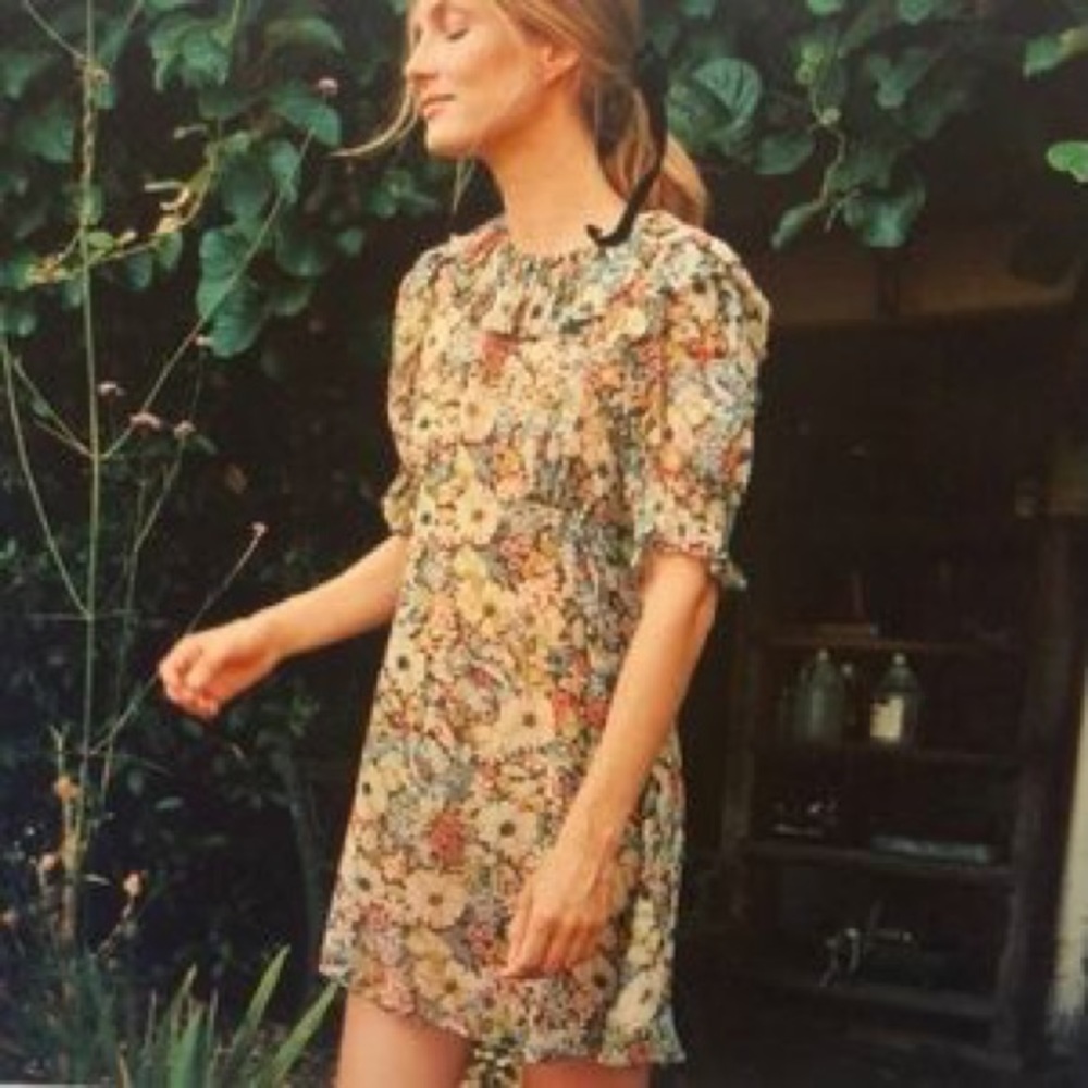 Sold 💕Doen Baudoin silk dress in Alice floral - Picture 2 of 8